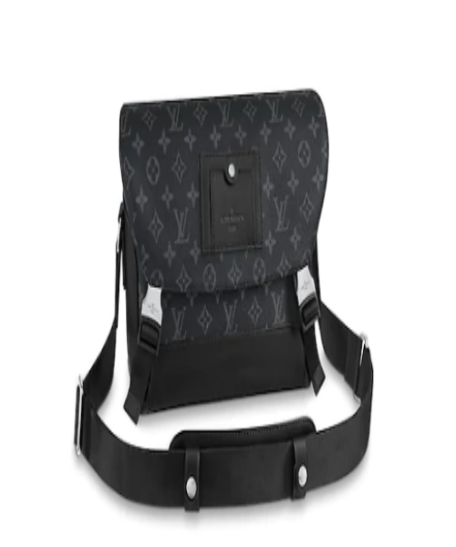 Louis Vuitton LV Messenger PM Voyager Monogram Eclipse Canvas Crossbody Bag - Stylish & Durable for Work, Travel & Everyday Use