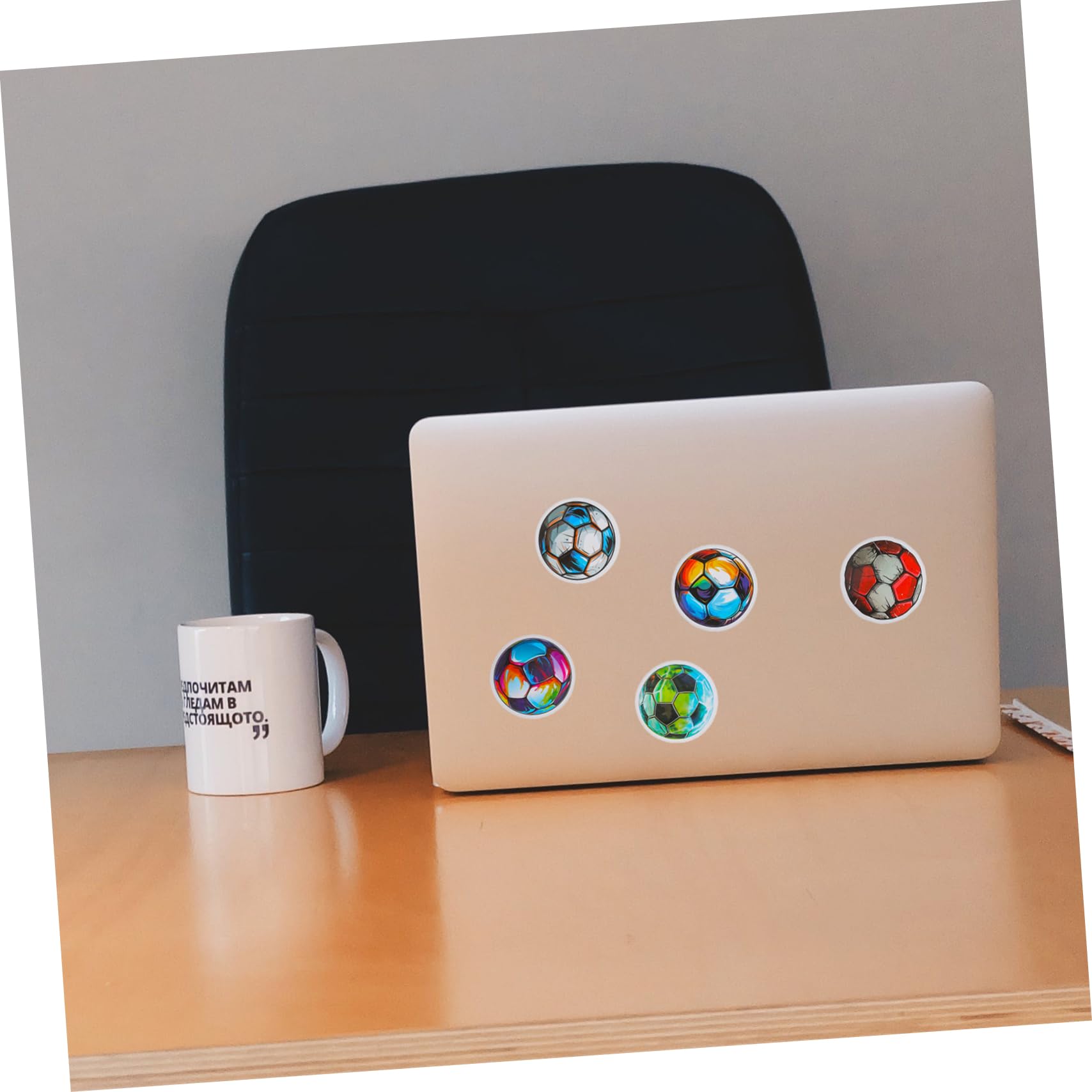 Outanaya 250 Pcs Football Stickers - DIY Soccer Sports Ball Decals for Scrapbooking, Water Bottles, Laptops & Notebooks - Perfect for Fans, Players & Team Spirit Decorations