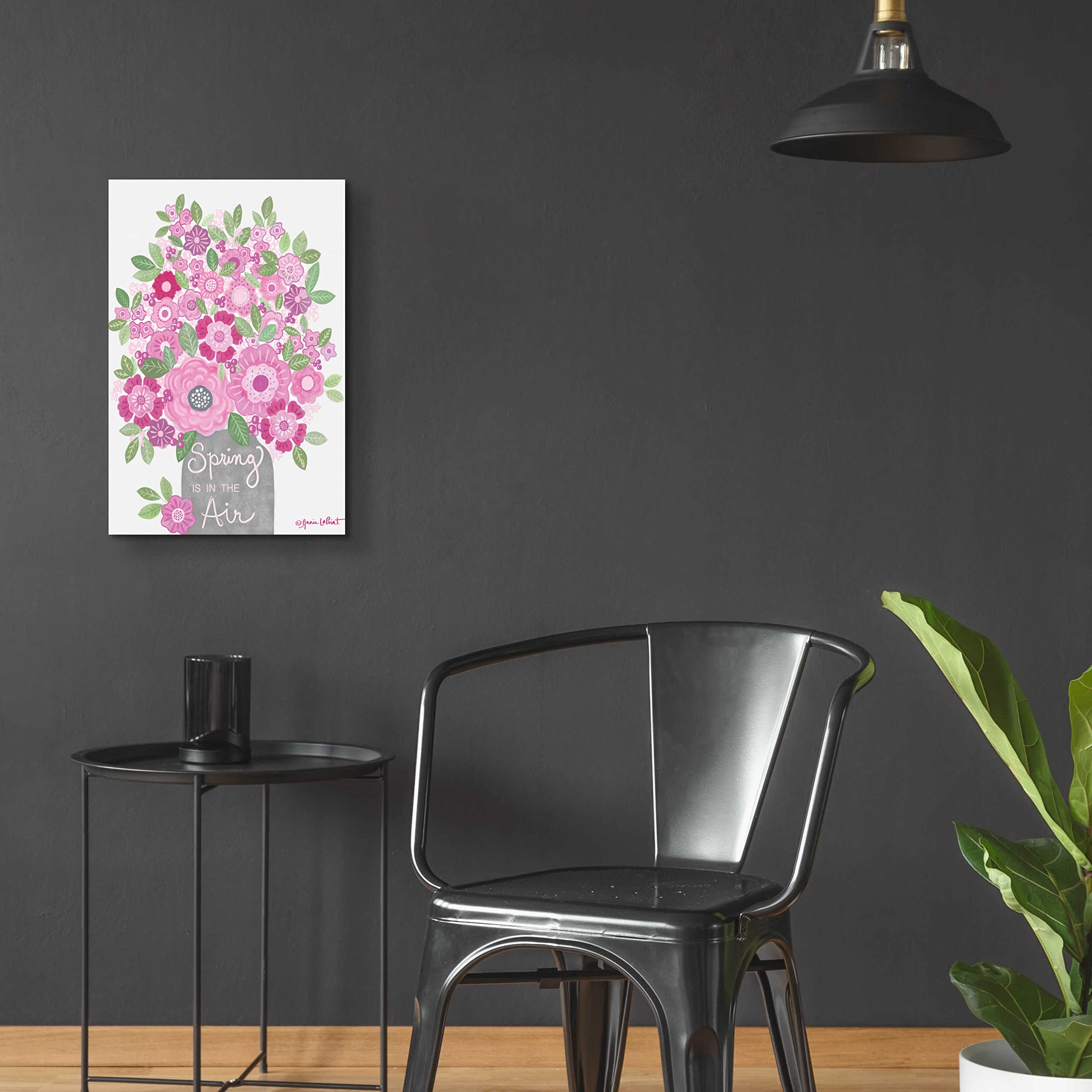Annie LaPoint 'Spring is in the Air' Acrylic Glass Wall Art - 16x24 Inches Modern Home Decor for Living Room, Bedroom & Office - Vibrant Floral Painting Ready to Hang