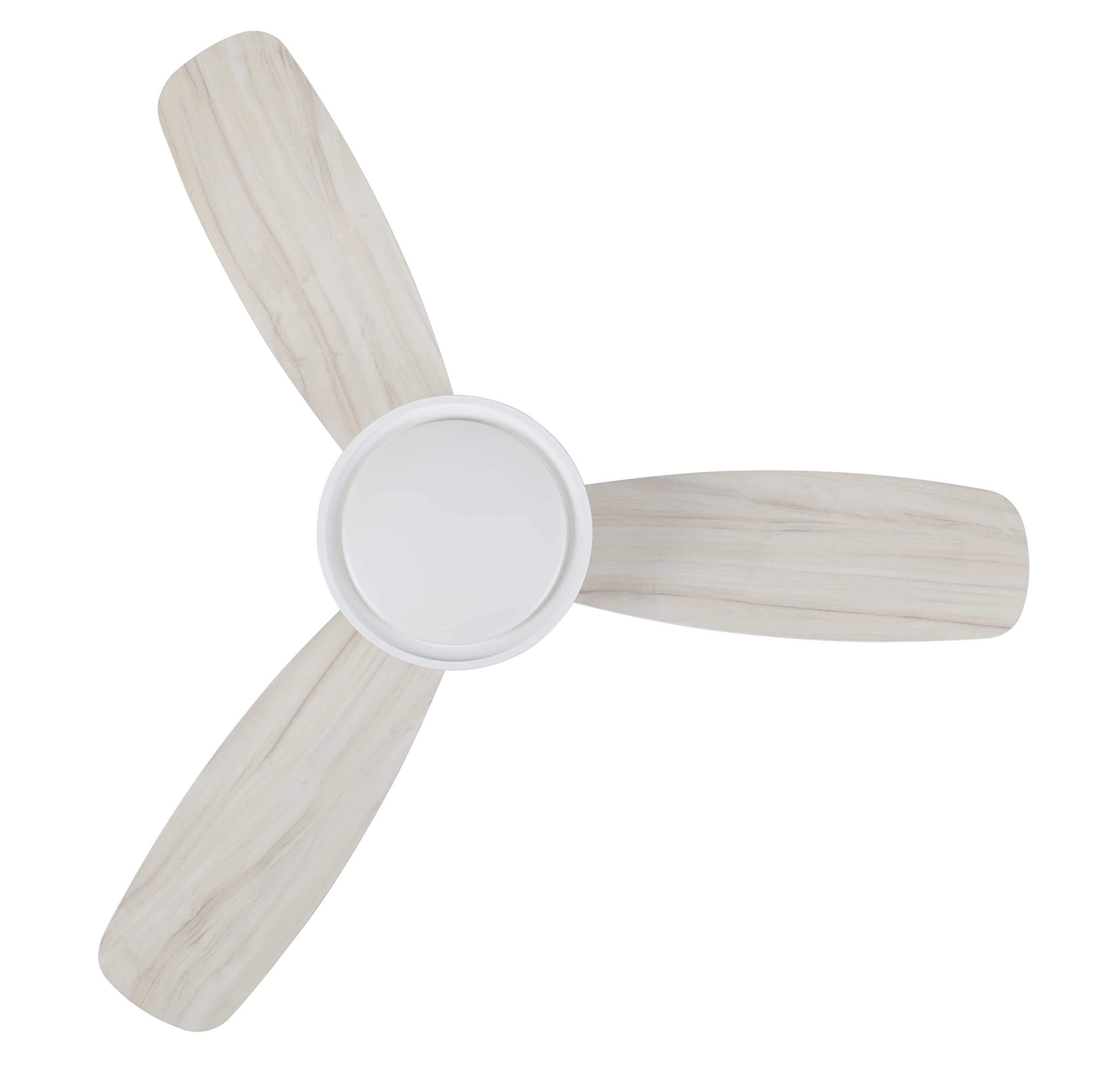 Lucci Air Flusso 52 Inch Matte White Ceiling Fan with Remote Control - Quiet Reversible Motor, Energy Efficient, Ideal for Bedroom, Living Room & Outdoor Spaces (Model 21066101)
