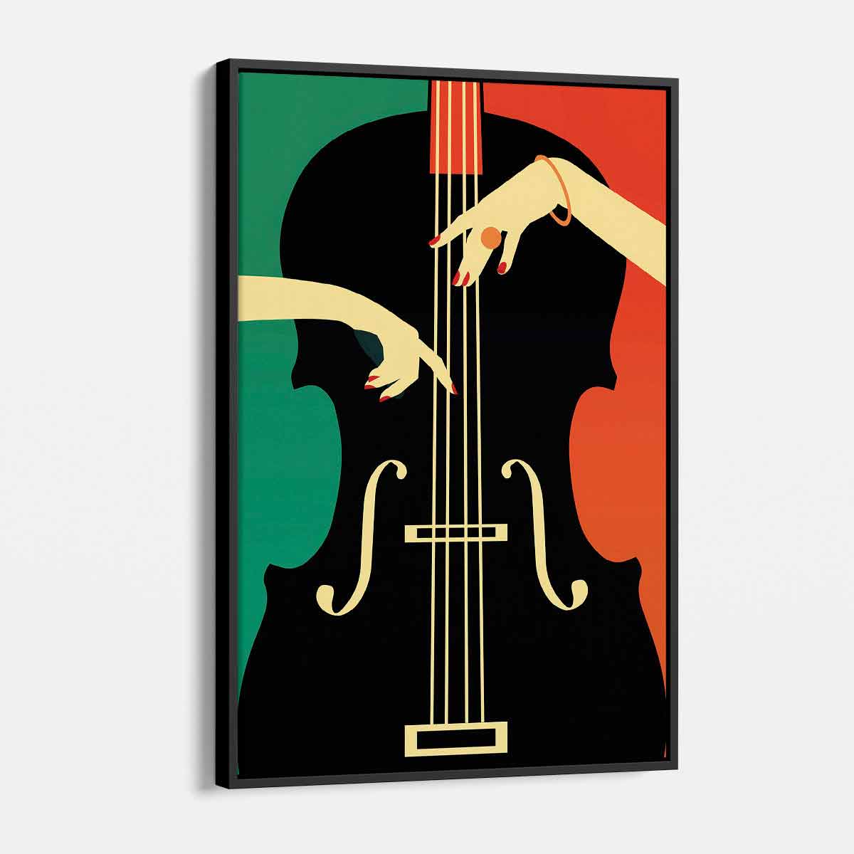 Vibrant Multi-Color Harmony Strings Wall Art Canvas 5162 - Modern Abstract Painting for Living Room, Bedroom & Office Decor
