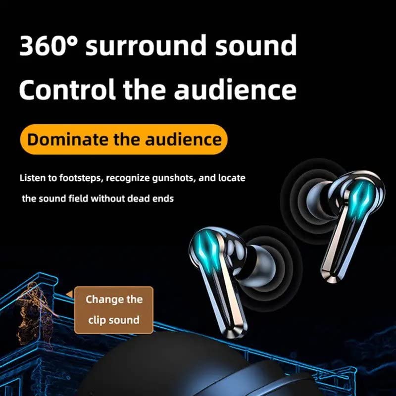 Wireless Earbuds Bluetooth 5.1 with 48H Playtime, LED Power Display & Wireless Charging Case, IPX7 Waterproof in-Ear Headphones for Running, Gym, Workout & Travel
