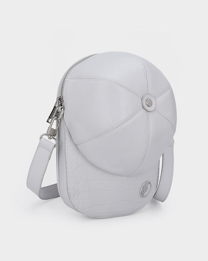 Stylish Grey Baseball Cap Design Bag - Trendy & Durable for Sports, Travel & Everyday Use