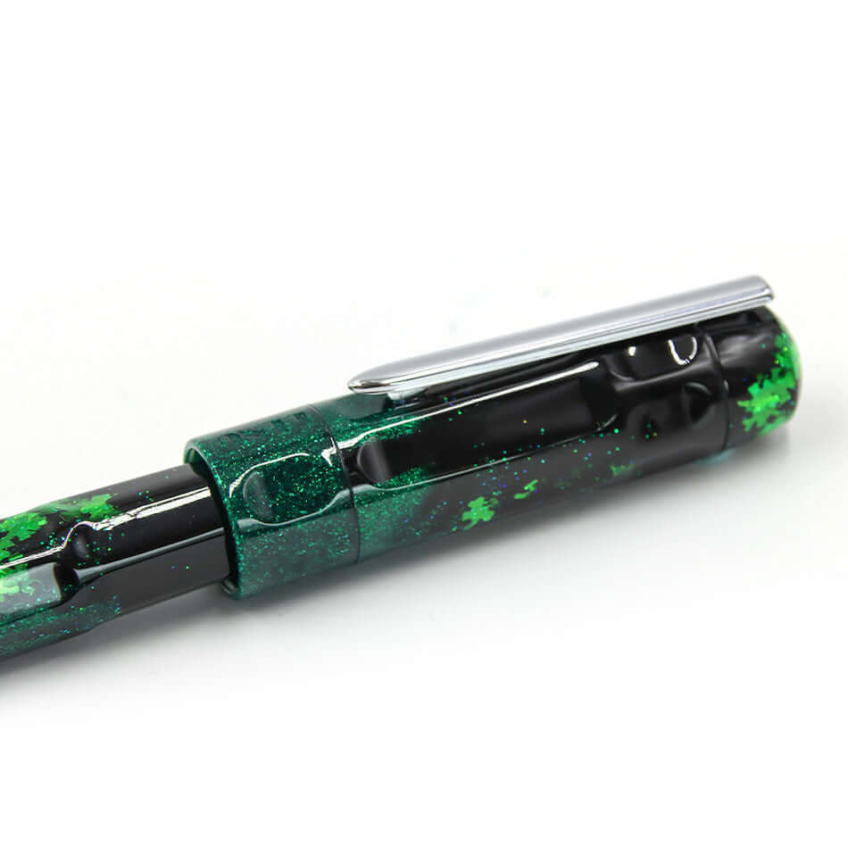 Benu Talisman Fountain Pen with Four Leaf Clover Design - Elegant Writing Instrument for Calligraphy, Journaling & Gift Giving