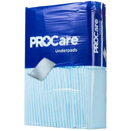 **ProCare™ Disposable Underpads 21x36 Inch - Light Absorbency Fluff (CRF 120) - Ideal for Incontinence, Pet Training & Post-Surgery Care**