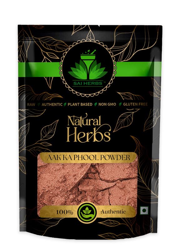 SAI HERBS Aakh Phool Powder (Calotropis Gigantea) - 100% Pure & Natural Madar Powder - 250g for Ayurvedic Remedies, Herbal Tea & Traditional Medicine