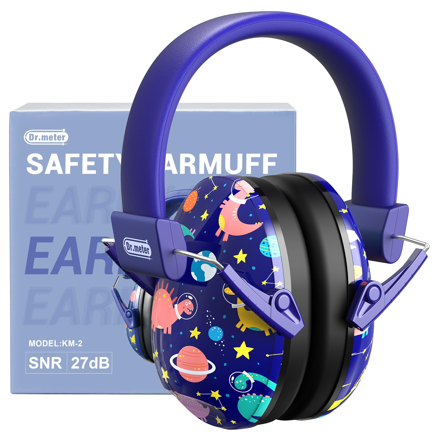 Dr.meter Noise Cancelling Headphones for Kids & Adults - Adjustable 27dB SNR Ear Protection for Studying, Travel & Events (Airplanes, Concerts, Fireworks, Football Games)