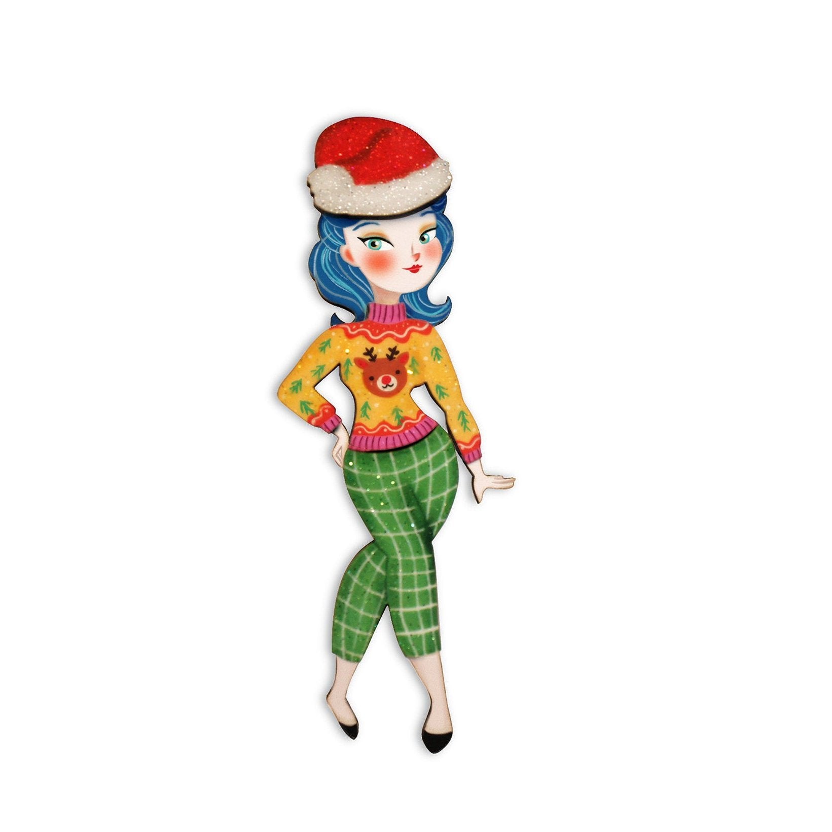 Laliblue Christmas Holiday Brooches - Festive Outfit Pins for Women, Party Accessories, Gift Ideas - Perfect for Christmas Parties, Office Celebrations & Holiday Gatherings