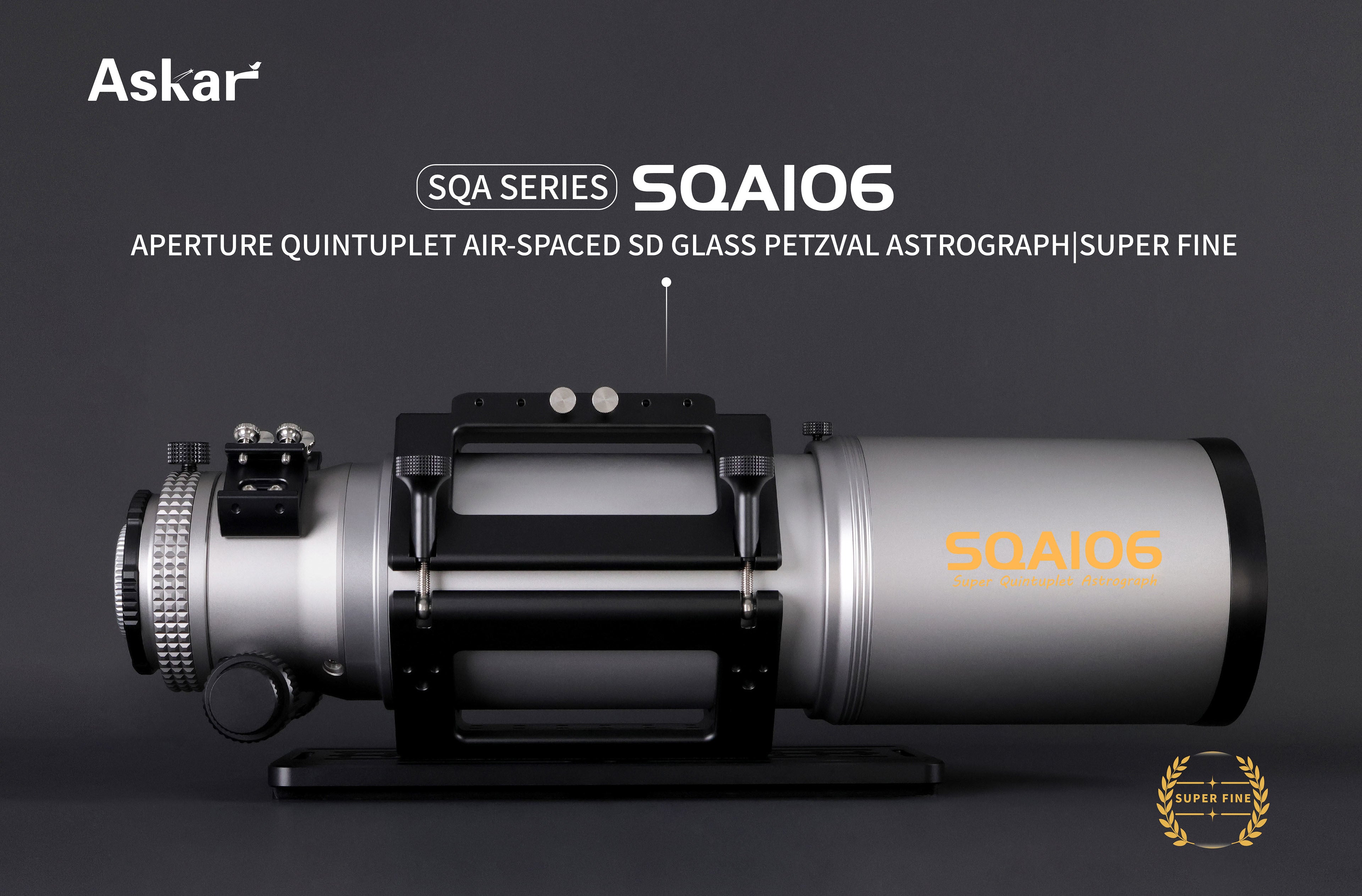 Askar SQA106 Petzval Astrograph Telescope for Astrophotography - Perfect for Deep Space Imaging and Night Sky Observation