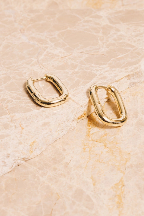 Addie Gold Huggie Hoop Earrings for Women - 14K Gold Plated Small Hoop Earrings - Minimalist Everyday Jewelry Gift for Her - Perfect for Work, Date Night & Special Occasions