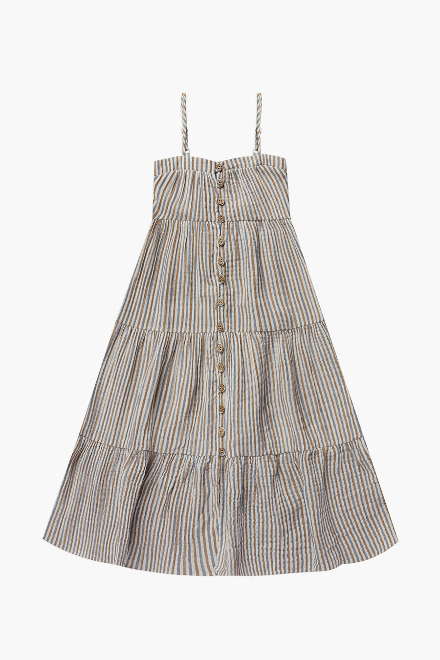 Rylee + Cru Girls Nautical Stripe Maxi Dress - Perfect for Beach Vacations, Summer Outings & Casual Wear