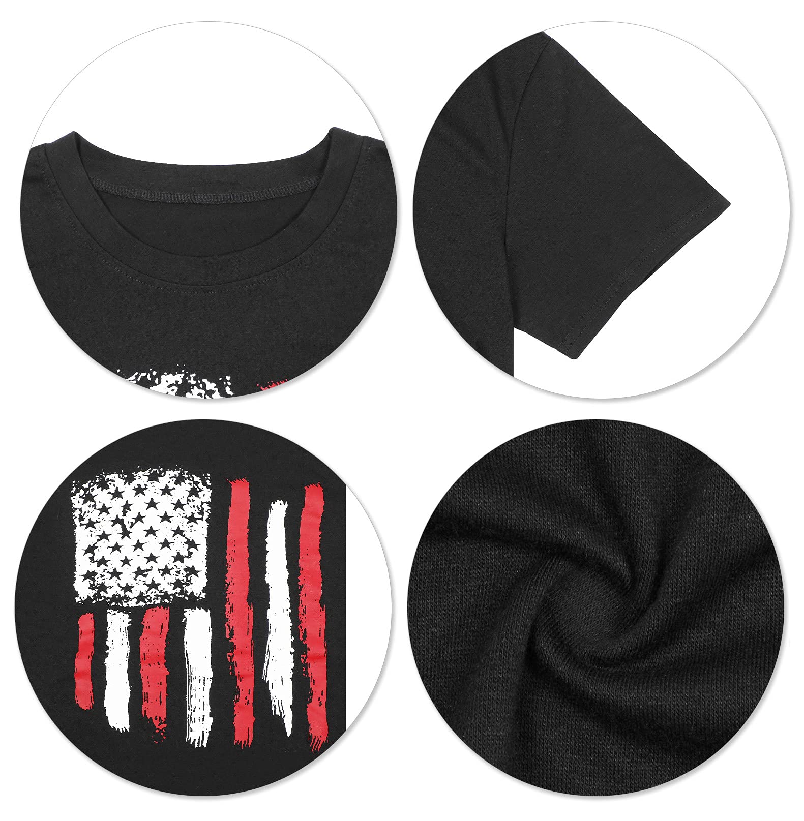 **Women's Patriotic Graphic Tees - Short Sleeve Casual T-Shirts for Summer | Perfect for 4th of July, BBQ Parties & Everyday Wear**
