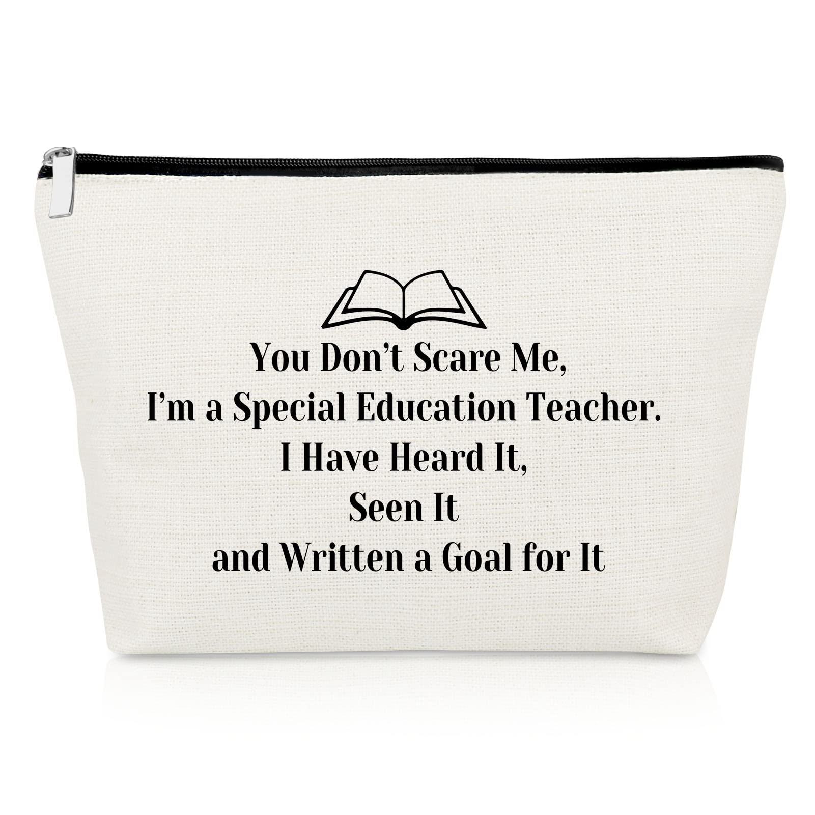 SPED Teacher Gift Makeup Bag - Appreciation Cosmetic Pouch for Special Education & Autism Teachers - Perfect for Retirement & Teacher's Day