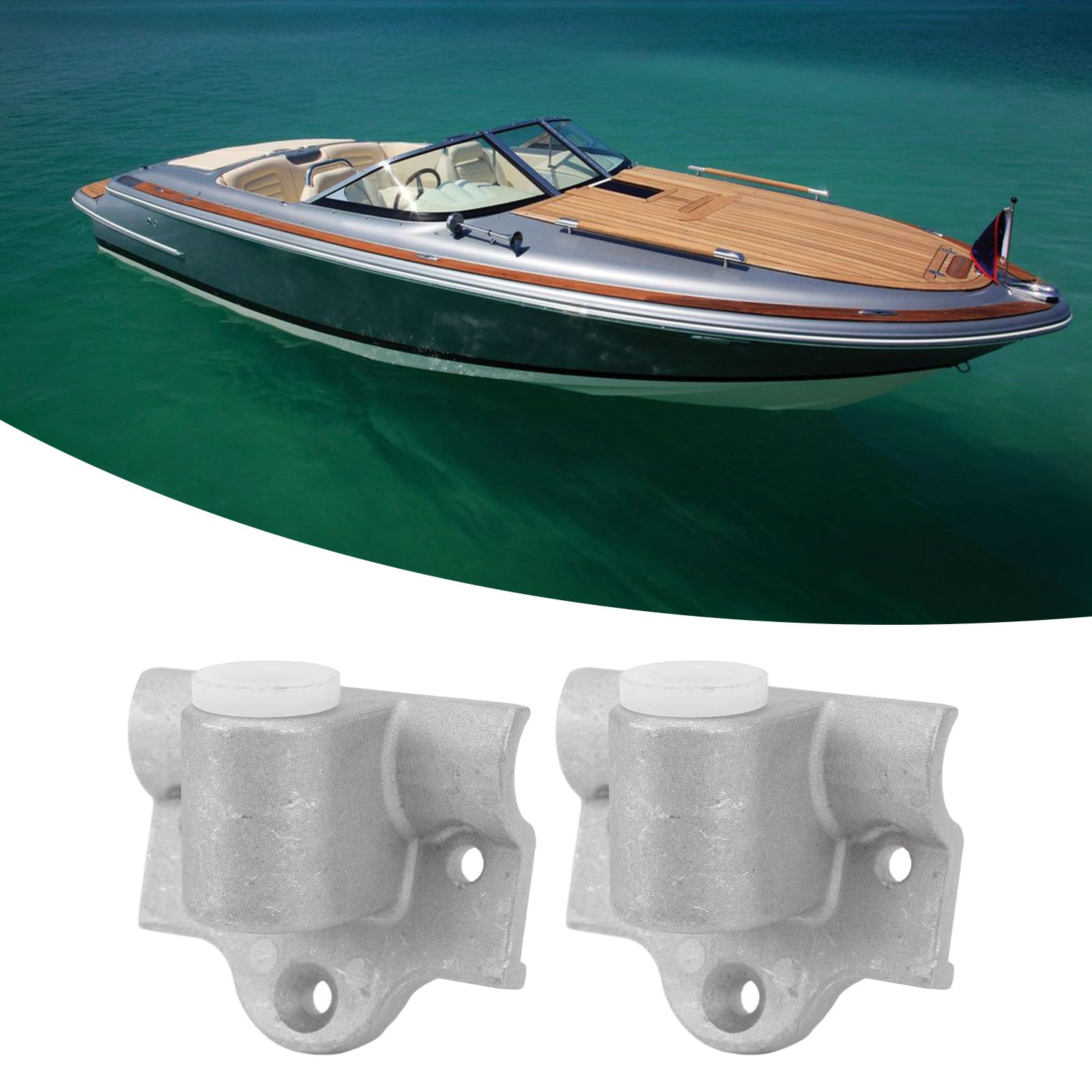 **Rust-Proof Aluminum Oar Lock Socket with Built-In Nylon Bearings – Easy Installation & Portable for Rowboats, Kayaks, and Canoes – Perfect for Fishing, Camping, and Water Sports**