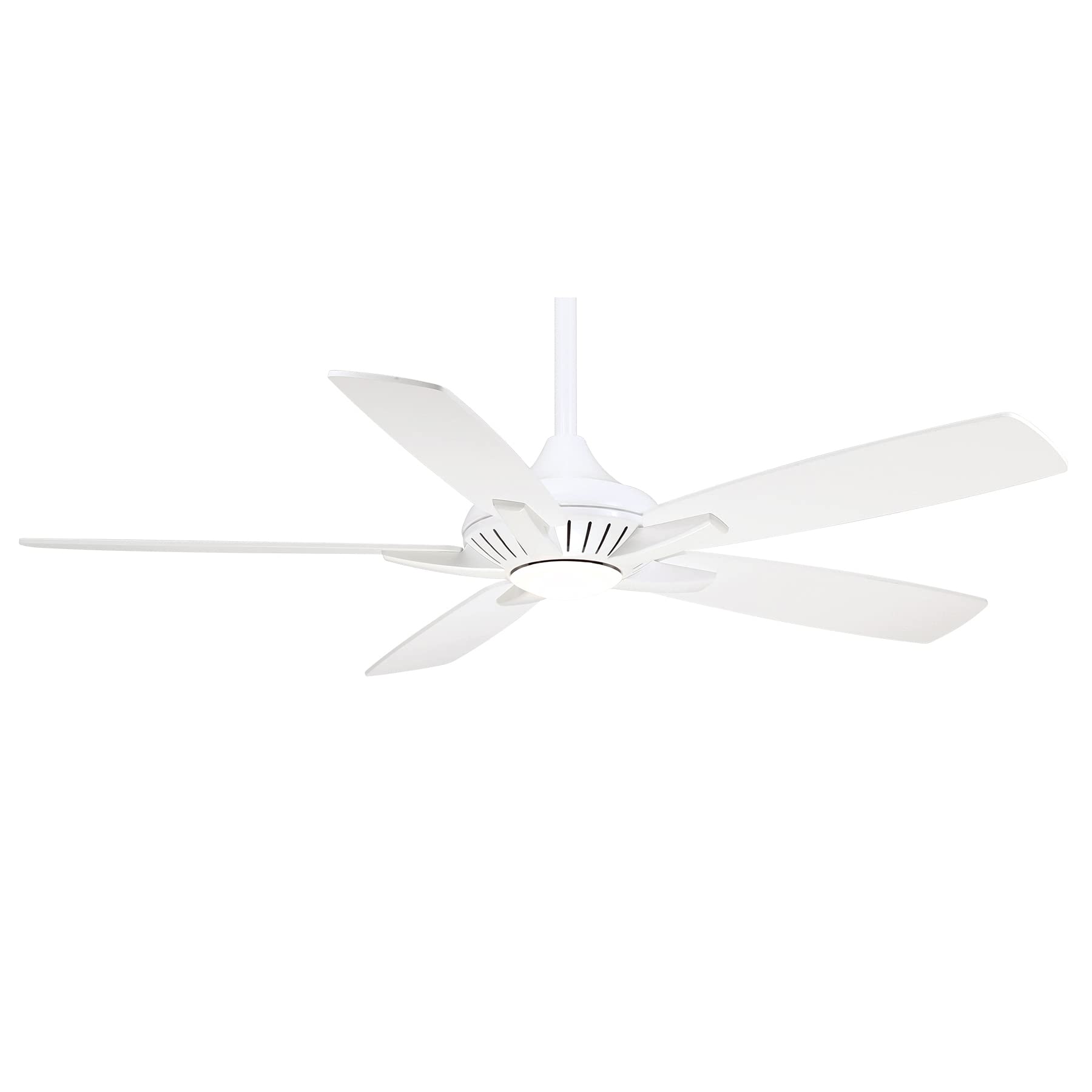 Minka-Aire F1000-WH Dyno 52 Inch White Ceiling Fan with Light - Perfect for Living Room, Bedroom, and Outdoor Patio Cooling