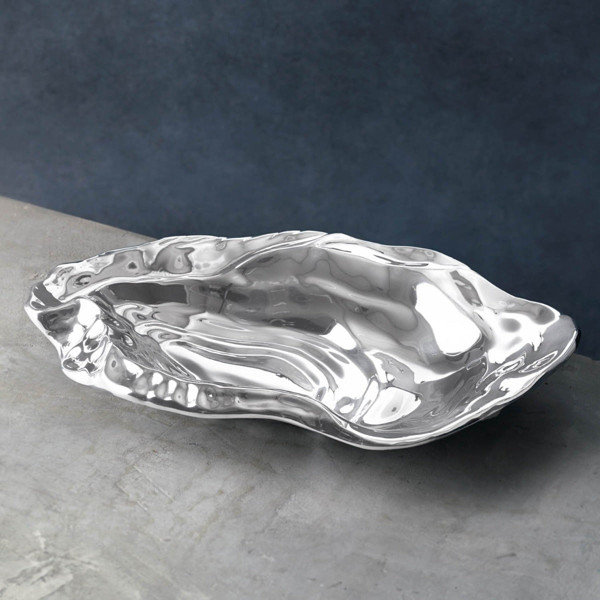 Beatriz Ball OCEAN Oyster Bowl - Elegant Glass Serving Bowl for Seafood, Appetizers & Entertaining - Perfect for Dinner Parties, Weddings & Home Decor