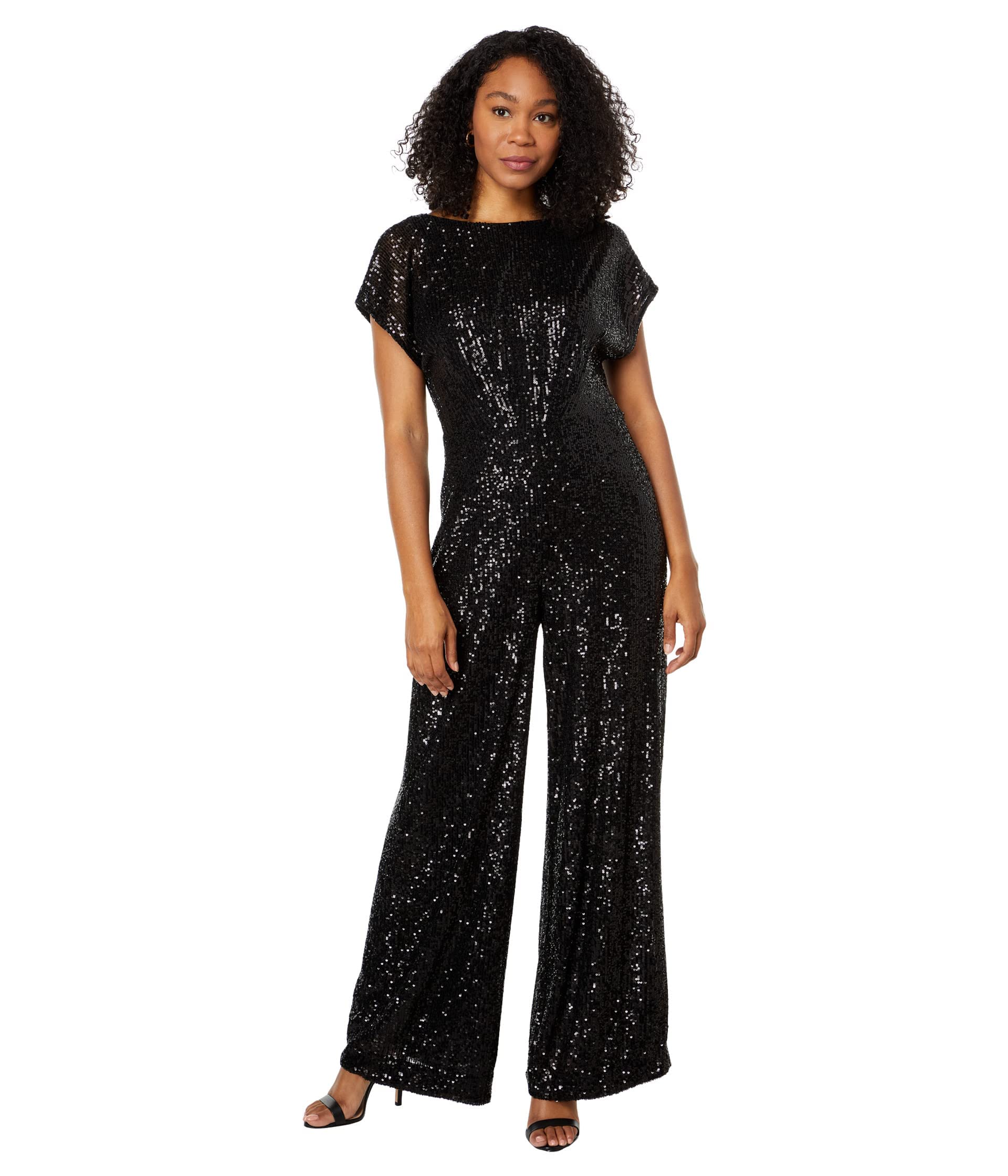 Maggy London Women's Wide Neck Jumpsuit - Elegant One Piece Romper for Casual & Evening Wear | Perfect for Office, Party & Special Occasions
