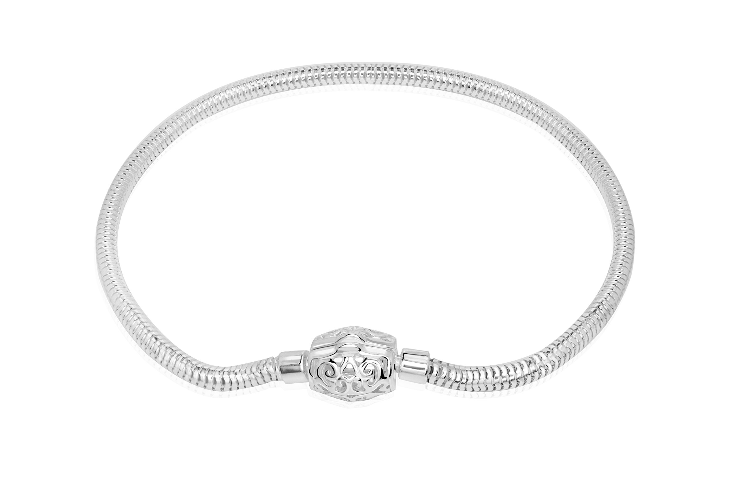 Honolulu Jewelry Company Sterling Silver Charm Chain Necklace or Bracelet - Dainty Layering Jewelry for Women, Gift for Her - Perfect for Everyday Wear, Date Night & Special Occasions