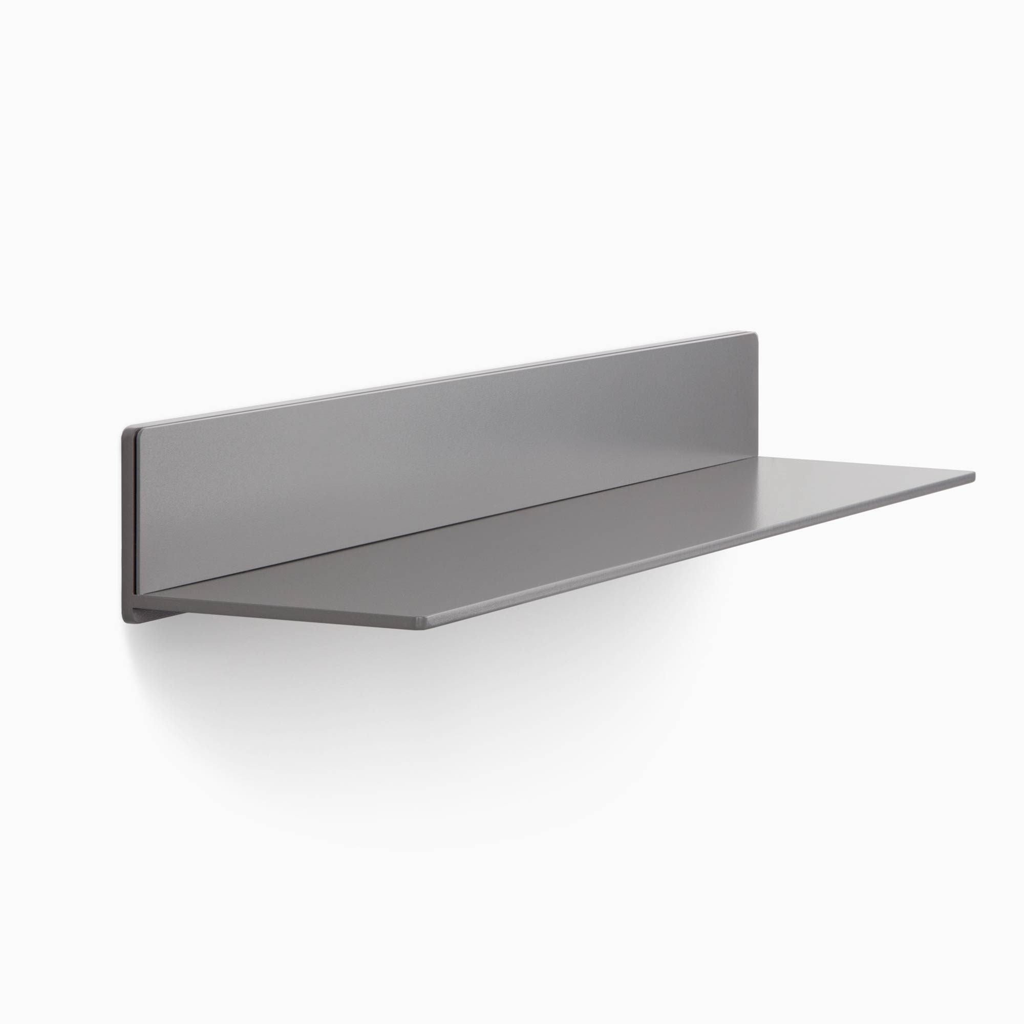 Tromso FM3 Steel Floating Shelf - Rustic Industrial Wall Shelves for Living Room, Bathroom, Kitchen Storage & Decor - Heavy Duty Metal Shelving for Home & Office Organization