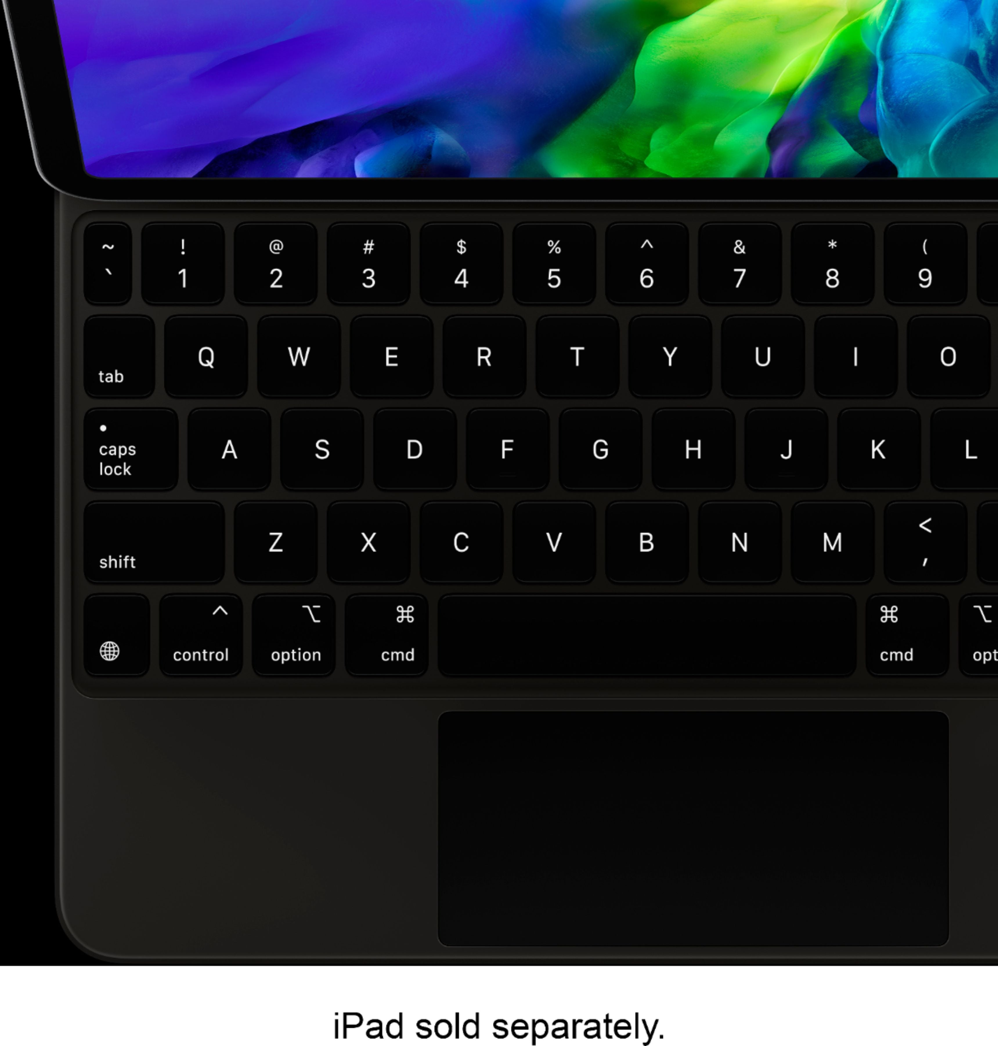 Apple Magic Keyboard for iPad Air 11-inch M2 (5th Gen) - MXQT2LL/A - Wireless Bluetooth Keyboard with Trackpad - US English Layout - Black - Perfect for Work, Travel & Creative Projects