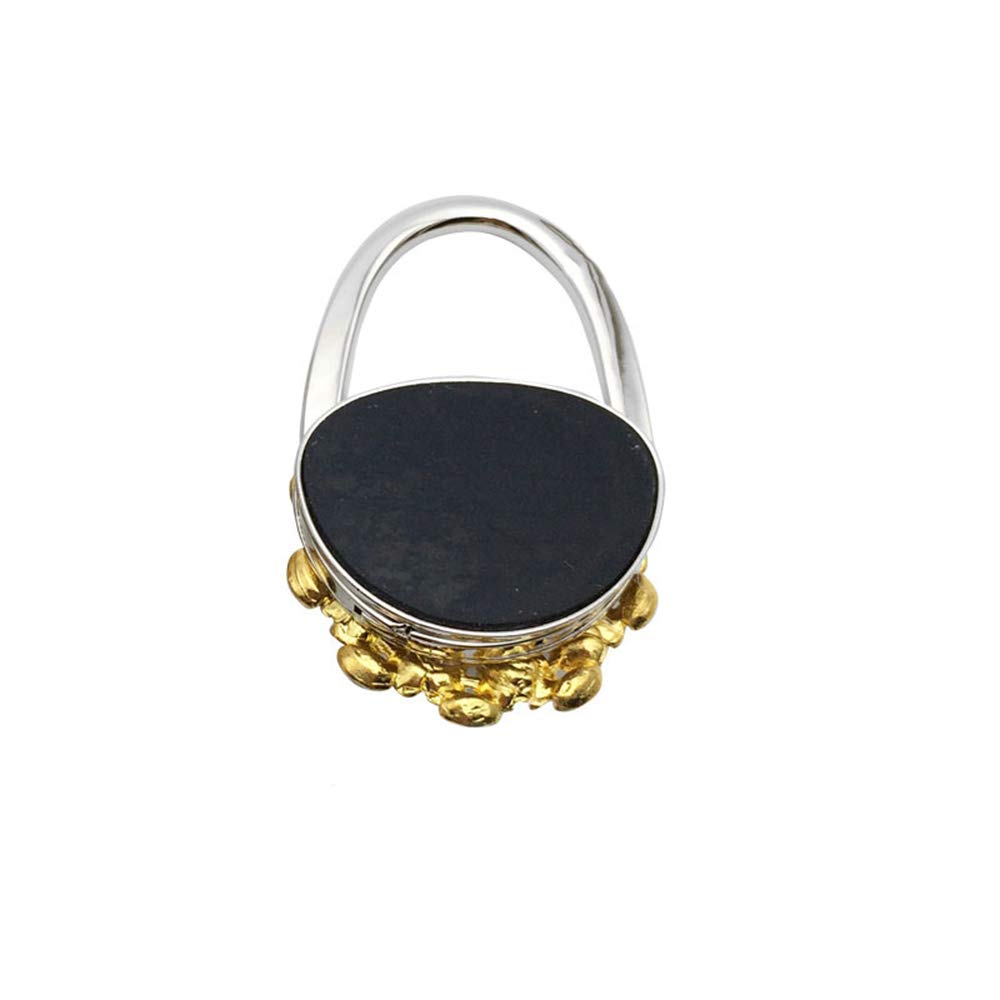 Elegant Rhinestone Flower Metal Purse Hook - Foldable Handbag Hanger for Table, Restaurant & Travel - Durable Bag Holder for Women's Purses, Totes & Shopping Bags