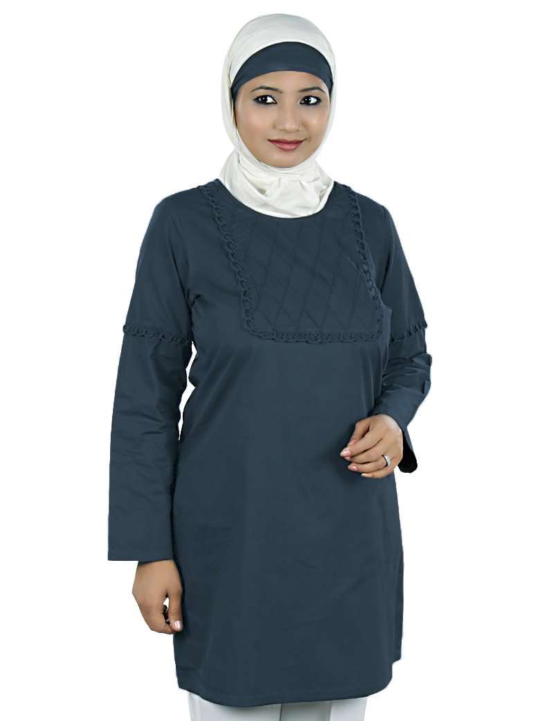 Hafizah Women's Flowy Tunic Top - Casual Loose Fit Blouse for Summer, Beach, and Everyday Wear