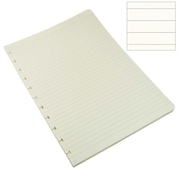 Atoma Notebook Refill Pad 210 x 295mm Cream Paper - Premium Replaceable Pages for Discbound Planners, Journals & Organizers - Perfect for Office, School & Creative Note-Taking
