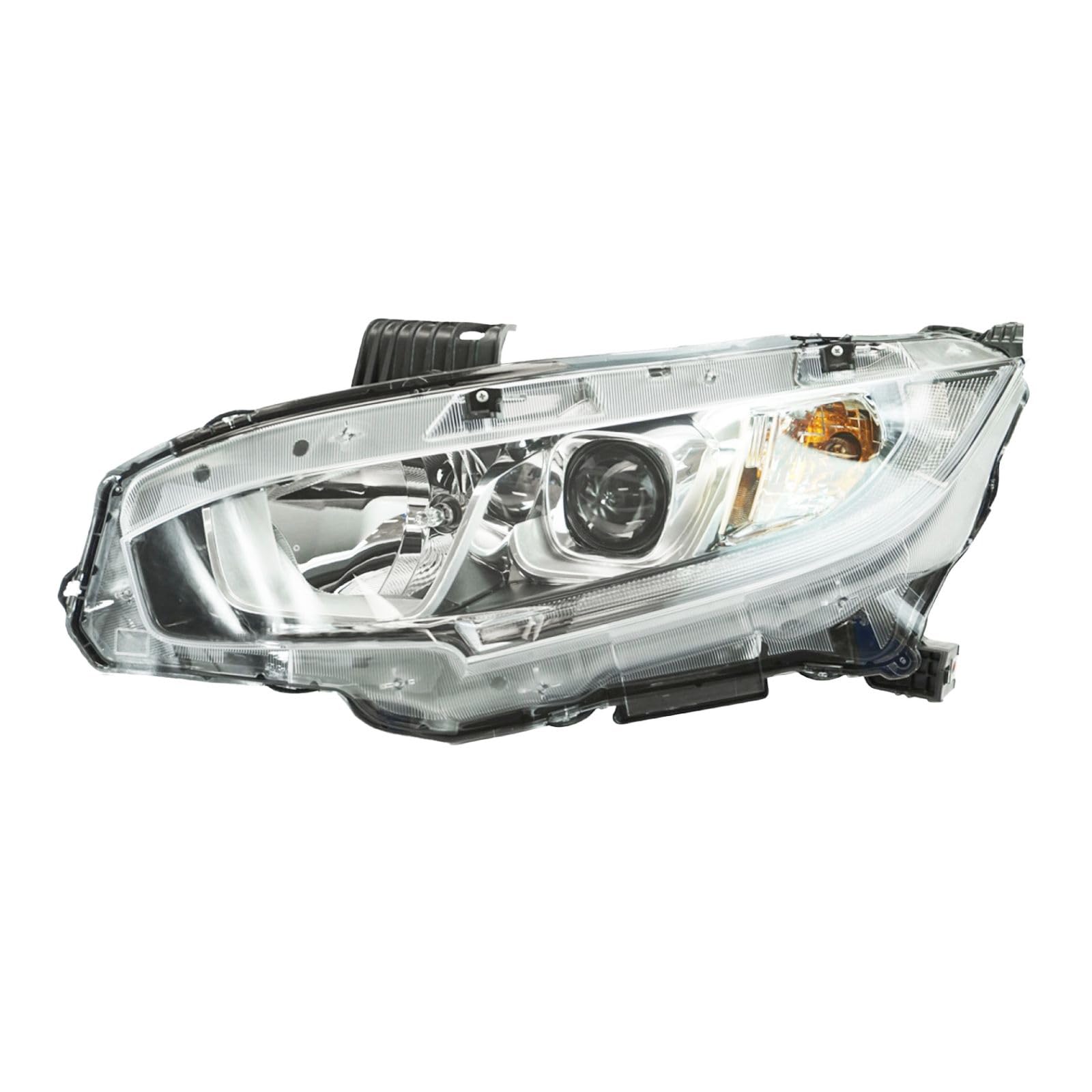 2016-2020 Honda Civic Headlight Assembly Set - Driver & Passenger Side Replacement Headlights (HO2502173 & HO2503173) - Perfect for Night Driving & Foggy Conditions