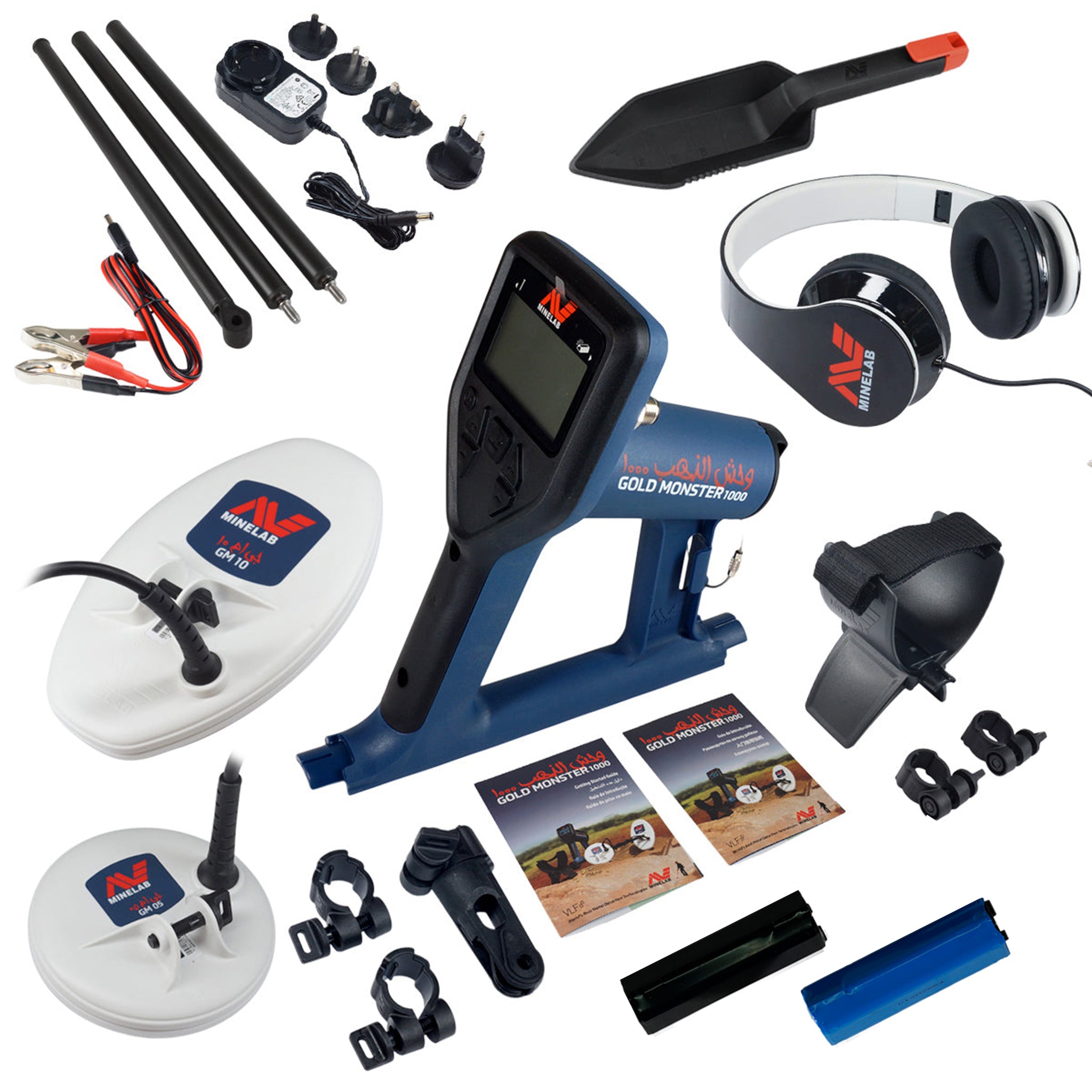 Minelab GOLD MONSTER 1000 Professional Metal Detector Kit with Waterproof Coil, Carry Bag & Pro-Find 40 Pinpointer - Perfect for Gold Prospecting, Treasure Hunting & Beach Metal Detecting