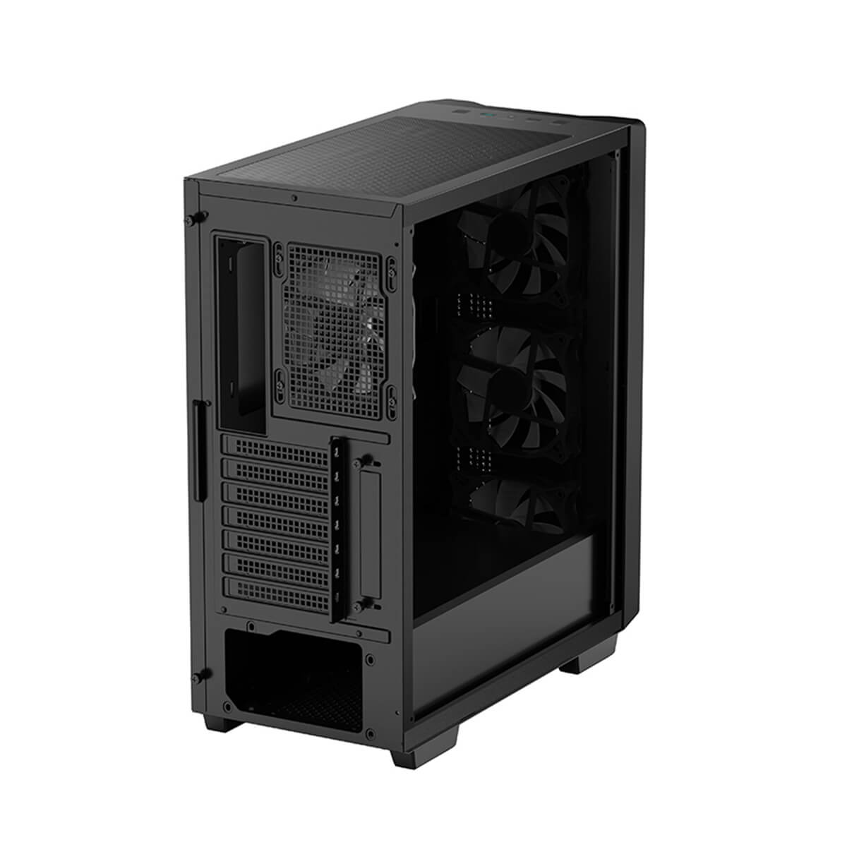 Deepcool CC560 V2 ARGB Mid Tower Computer Case - Tempered Glass Side Panel, Black | High Airflow PC Gaming Case for Home & Office Setup