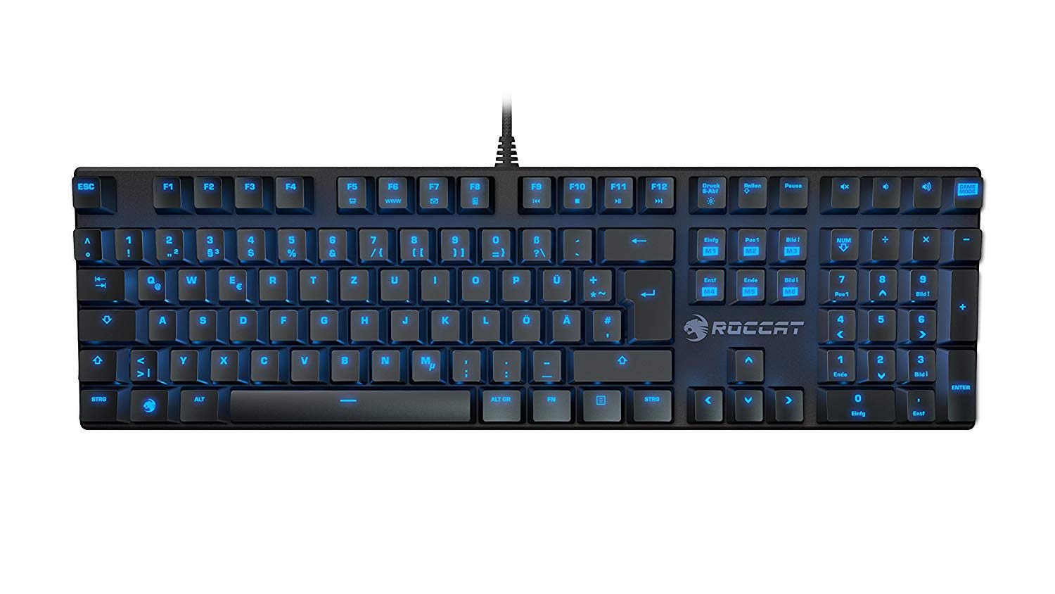 ROCCAT SUORA Frameless Mechanical Gaming Keyboard - RGB Backlit, Cherry MX Switches (ROC-12-201) - Perfect for Esports, Streaming & Office Work