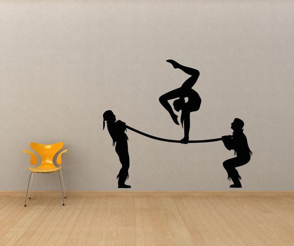 Circus Act Vinyl Wall Decal Sticker - Removable Home Decor for Kids Room, Nursery, Playroom | #OS_AA1188