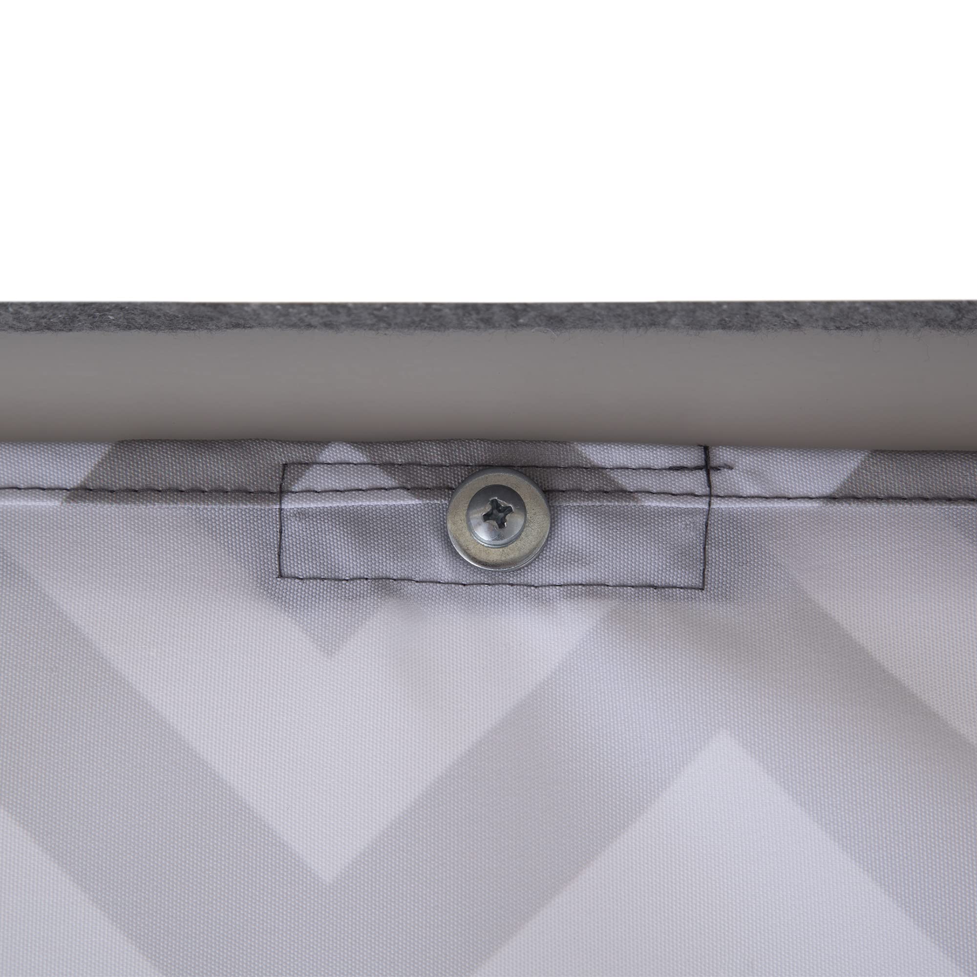 Delta Children Loft Bed Tent Curtain Set for Twin Loft Beds (Bed Sold Separately) - Grey Chevron Design | Perfect for Kids' Bedroom Decor, Sleepovers & Playtime Adventures