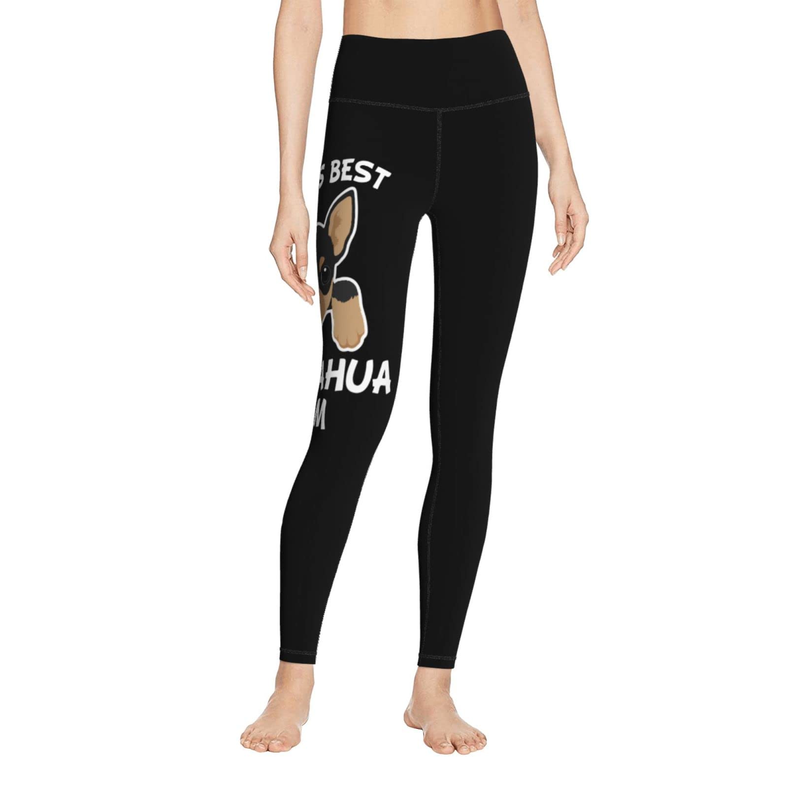 Chihuahua Mom Yoga Pants - High Waist Capri Leggings for Women - Perfect for Yoga & Casual Wear