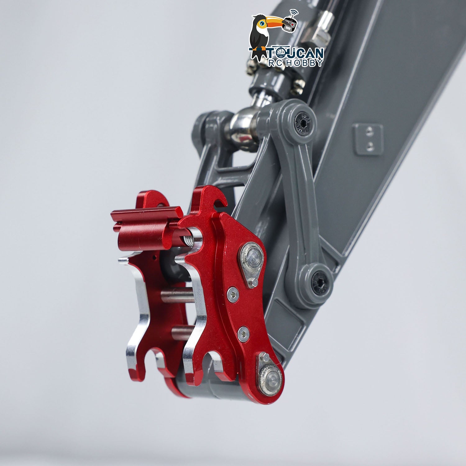 1:14 RC Hydraulic Excavator Metal Quick Release Coupler Bucket Upgrade Kit - Hydraulic System Pump Reversing Valve for EC160E Model - Perfect for RC Construction Simulation and DIY Hydraulic Projects