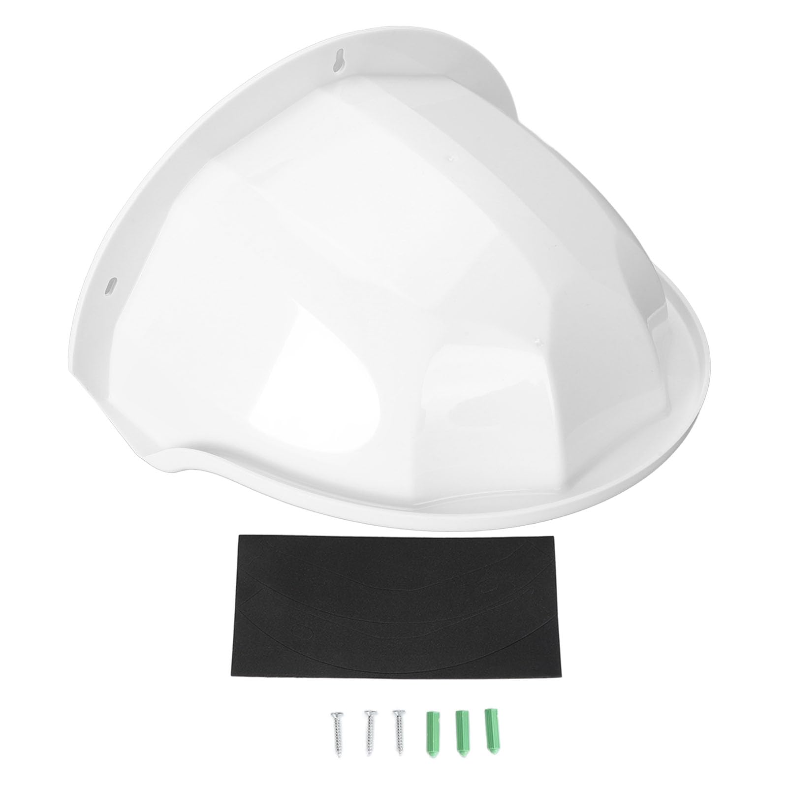 Universal Sun Rain Shade Camera Cover - Weatherproof Outdoor CCTV Camera Top Cover for Surveillance Protection - Durable White Camera Shield Roof for Home Security & Weather Protection - Perfect for Backyard, Garage & Business Surveillance Systems