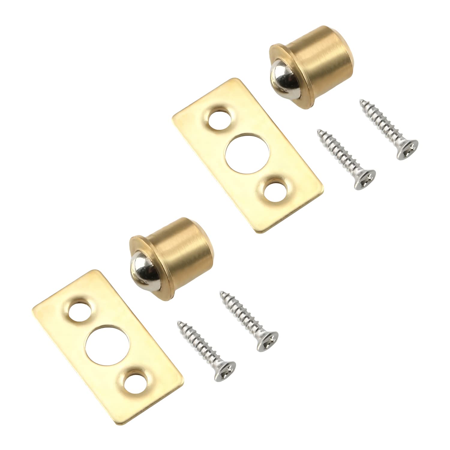 **MroMax 5Pcs Brass Ball Catch for Closet Doors - 0.31