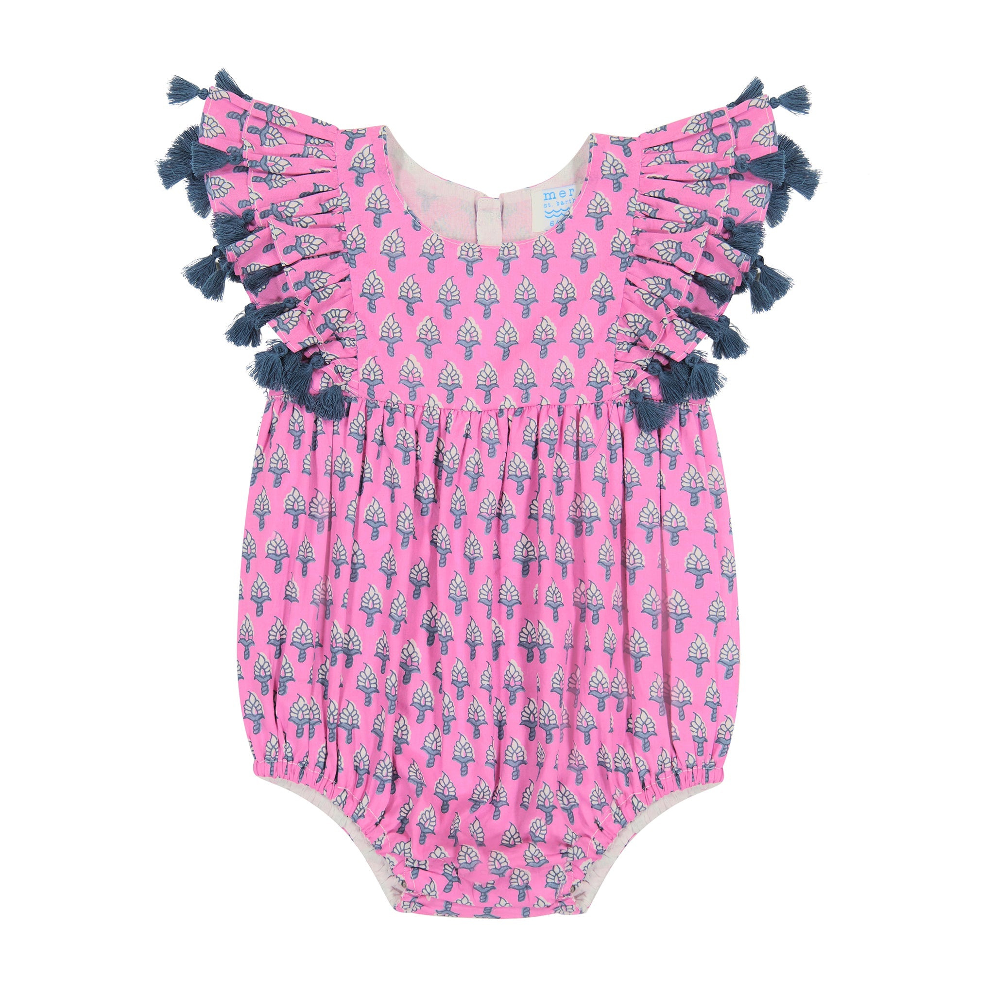 Anna Baby Romper Fuschia Bootie - Soft Cotton Infant Bodysuit for Newborns & Toddlers | Perfect for Playtime, Photo Shoots & Everyday Wear