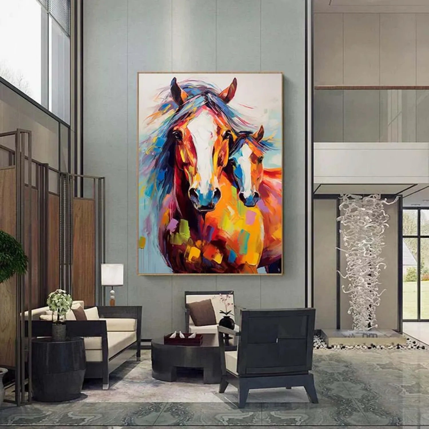Animal Art Painting #AP157 - Handmade Wildlife Canvas Art for Home & Office Decor - Perfect for Living Room, Bedroom, or Gift