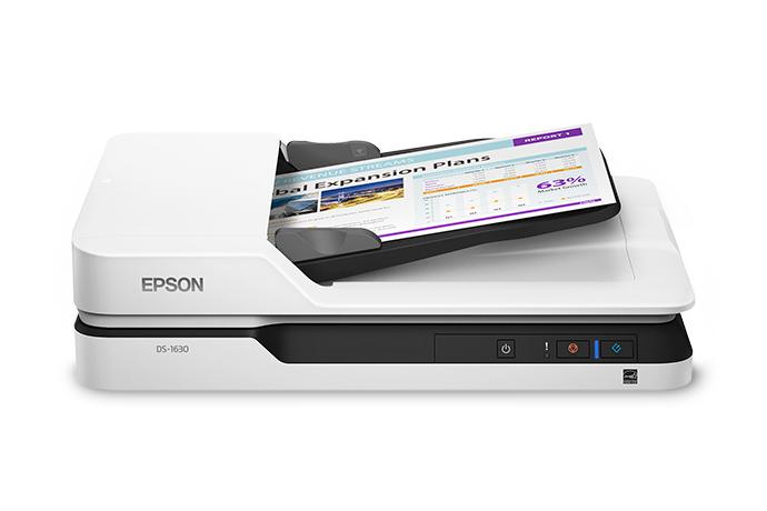 Epson DS1630 Flatbed Color Document Scanner - High-Speed Scanning for Office & Home Use | Perfect for Digitizing Photos, Receipts & Legal Documents