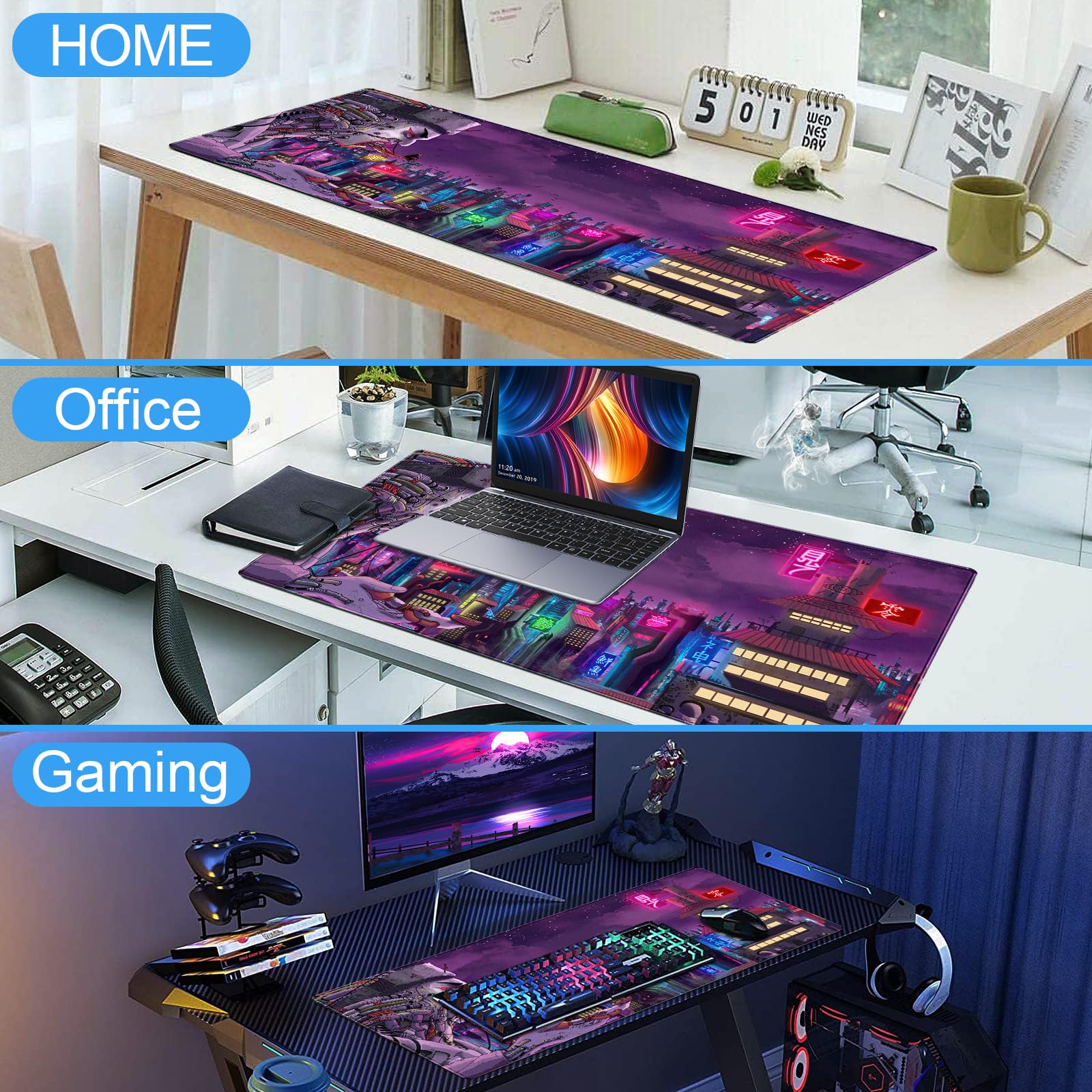 Premium Naruto Anime Gaming Mouse Pad - Extra Large 31.5