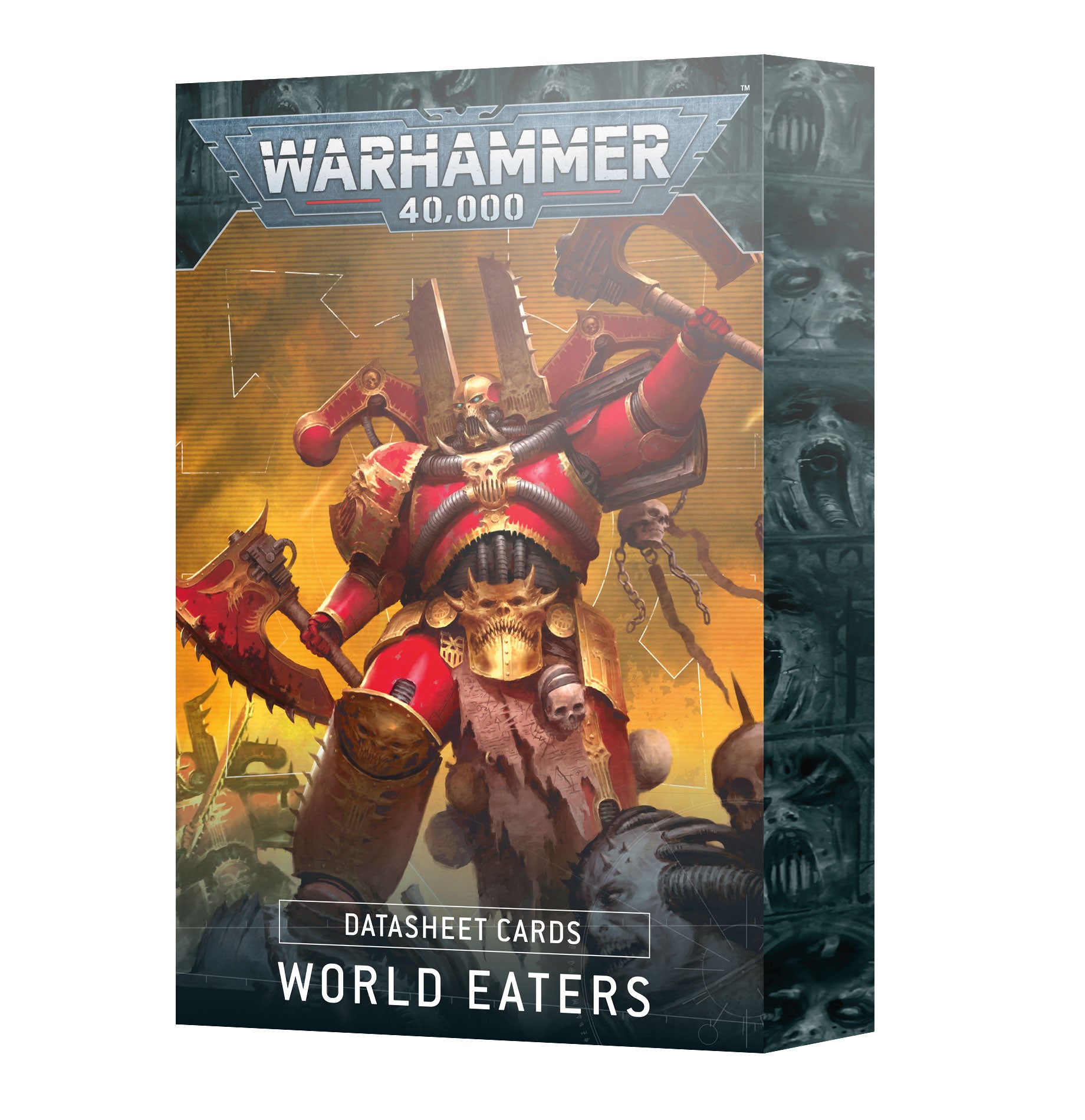 World Eaters Datasheet Cards - Warhammer 40K Army Roster & Gameplay Accessories for Tabletop Wargaming