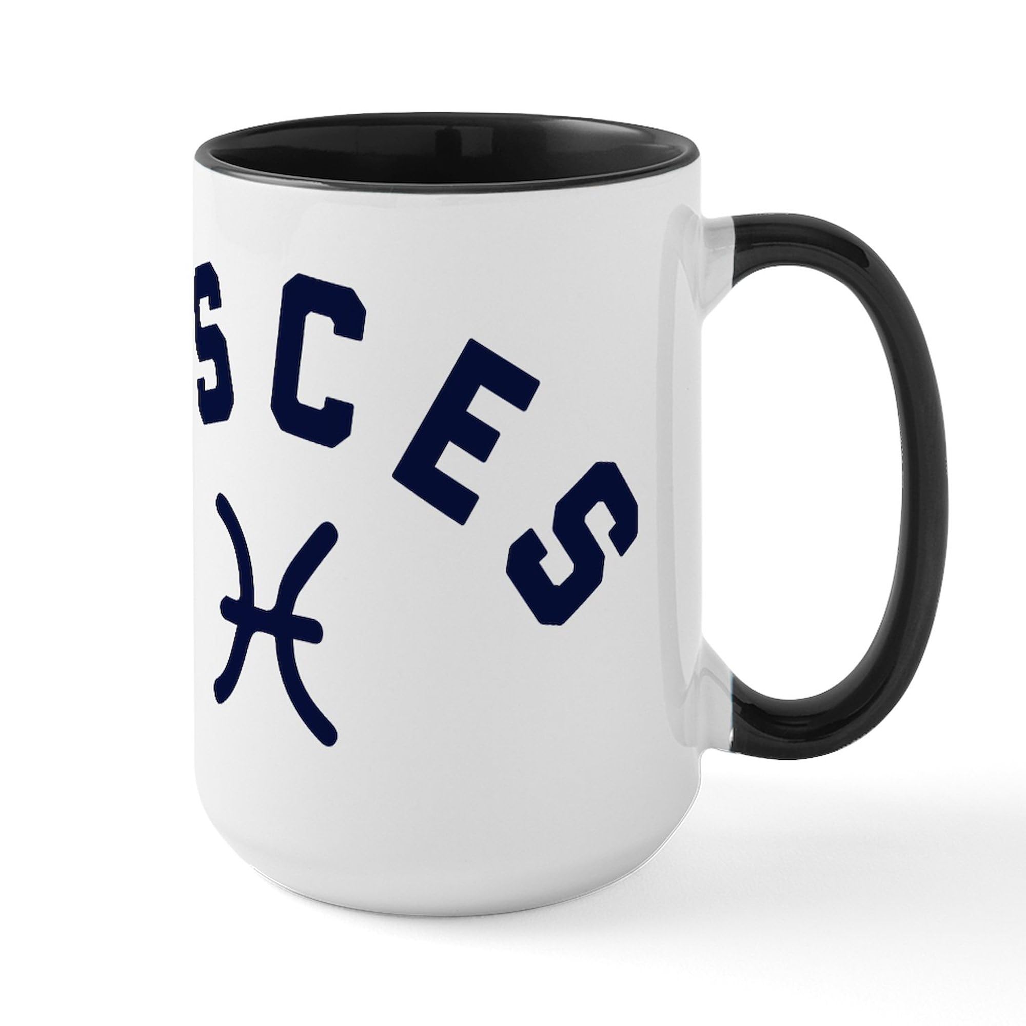 Pisces Zodiac Sign 15 oz Ceramic Coffee Mug - 444 ml Large Capacity, Perfect for Tea, Hot Chocolate & Morning Brew - Ideal for Home, Office & Gifts for Astrology Lovers