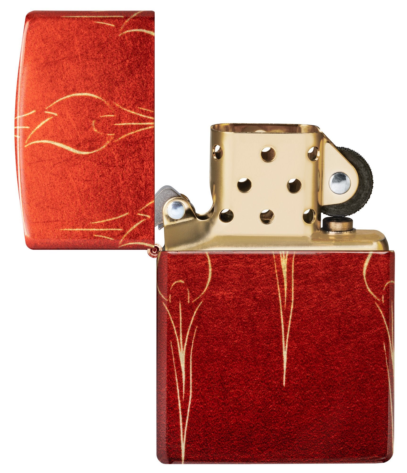 Ombre Zippo Lighter with Unique Flame Design - Stylish & Durable Windproof Lighter for Outdoor Adventures, Camping, and Everyday Use