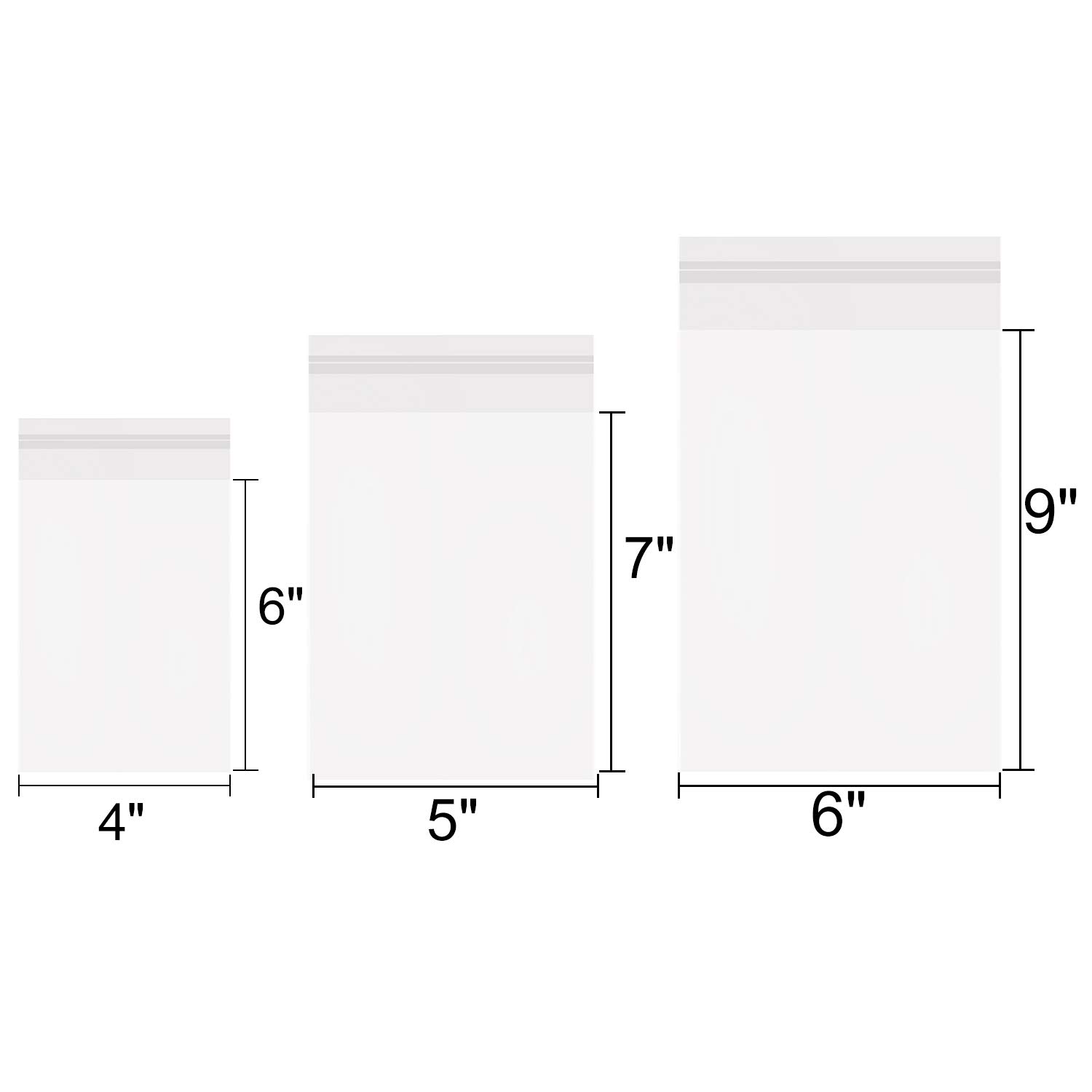 800 PCS Clear Resealable Cellophane Bags - 3 Sizes (4x6, 5x7, 6x9 Inches) for Bakery, Snacks, Candles, Soap, Cookies, Jewelry & Cards - Perfect for Packaging, Gifting & Storage