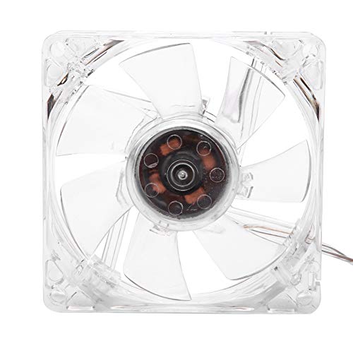 8cm 28CFM LED CPU Cooling Fan - 5V Transparent USB Computer Fan for PC Cooling | Perfect for Gaming Rigs, Workstations & Home Office Desktops