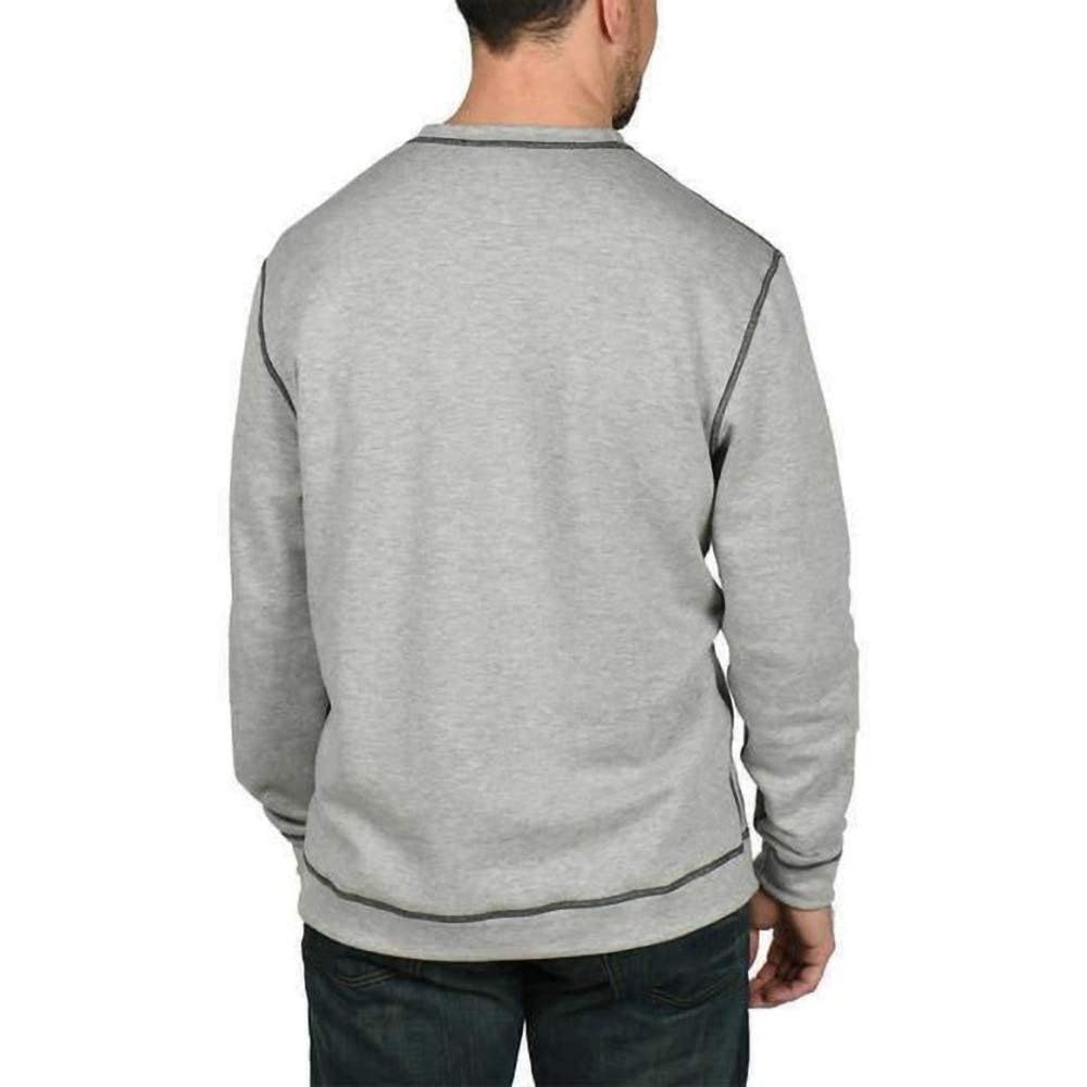 Island Sands Men's Reversible Crew Neck Sweatshirt - Comfortable & Stylish Pullover for Casual Wear, Gym, and Outdoor Activities