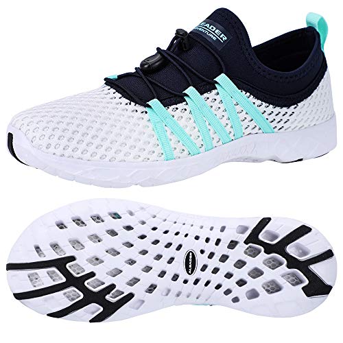 Aleader Women's Quick-Dry Mesh Slip-On Water Shoes for Beach, Pool, Yoga & Travel - Lightweight & Comfortable Aqua Shoes
