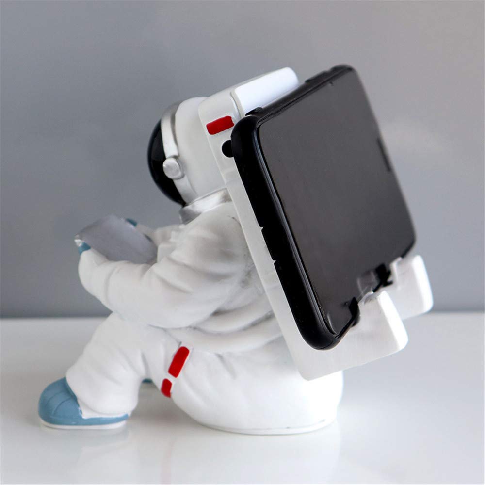 Creative Astronaut Phone Stand for Desk - Universal Cell Phone Holder for iPhone, iPad, Samsung & Tablets - Perfect for Office, Home & Gaming Setup