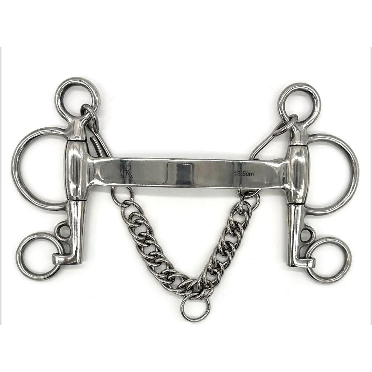 AJR Sport Milano Plank Pelham Bit - English Horse Riding Bit for Dressage & Jumping - Perfect for Training & Competition
